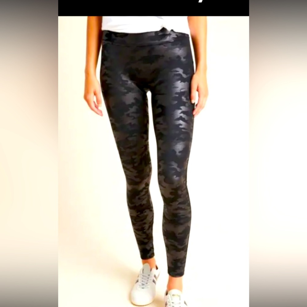 ISO: Spanx faux leather camo leggings